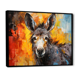 Grey Donkey Gentle Companion Collage - Donkey Living Room Wall Art