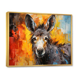 Grey Donkey Gentle Companion Collage - Donkey Living Room Wall Art
