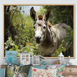 Grey Donkey Gentle Companion Pastoral - Donkey Bedroom Wall Art