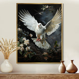 White Dove Messenger Of Peace - White Dove Wall Art