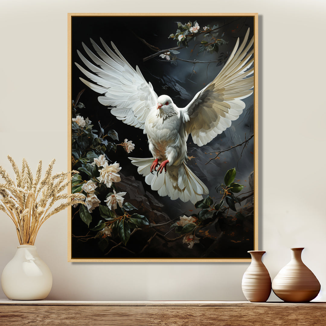 White Dove Messenger Of Peace - White Dove Wall Art