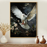 White Dove Messenger Of Peace - White Dove Wall Art