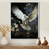 White Dove Messenger Of Peace - White Dove Wall Art