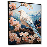 White Dove Winged Harmony Pastoral - Dove Large Canvas Wall Art