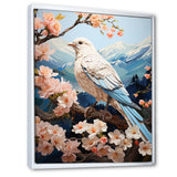 White Dove Winged Harmony Pastoral - Dove Large Canvas Wall Art