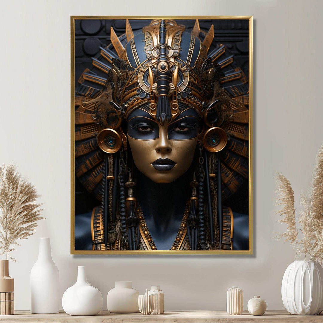 Egypt God Portrait - Landscapes Canvas Wall Art