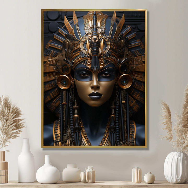 Egypt God Portrait - Landscapes Canvas Wall Art