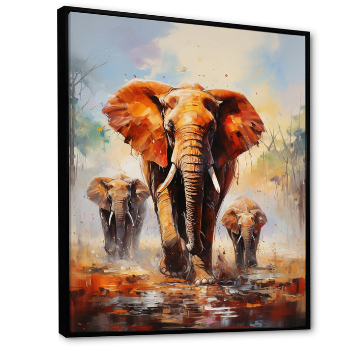 Elephant Parade - Elephant Canvas Wall Art