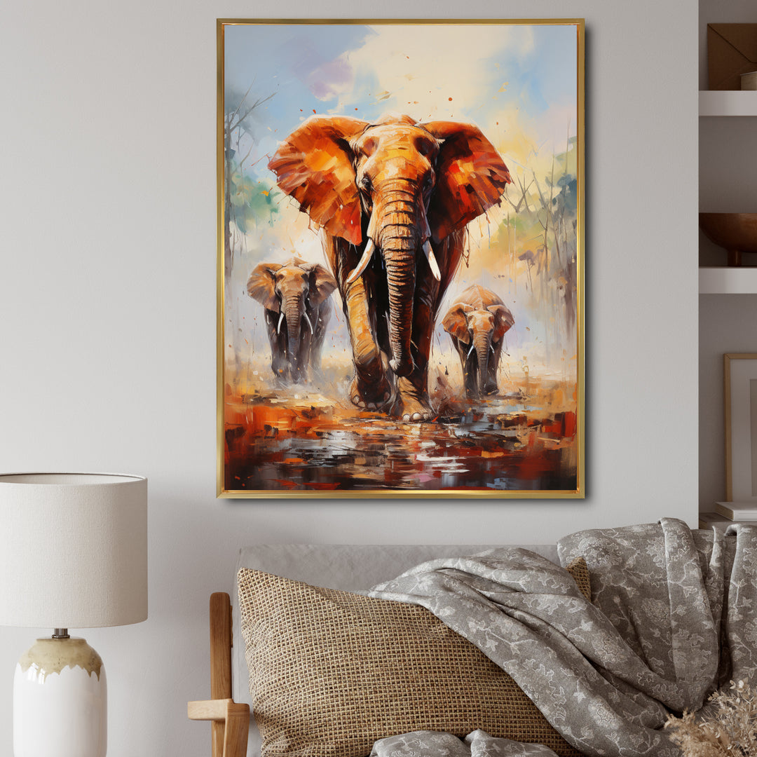 Elephant Parade - Elephant Canvas Wall Art