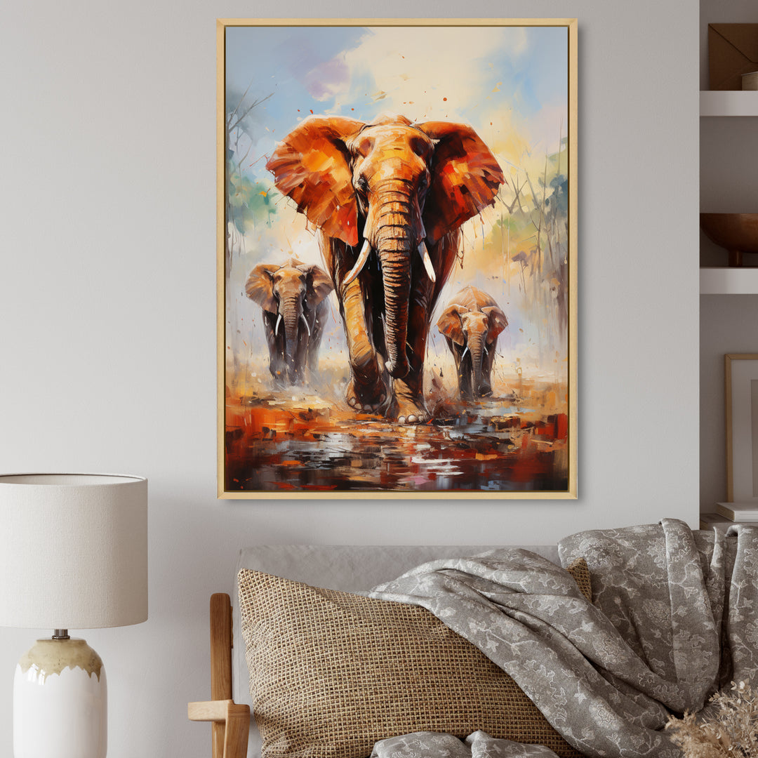 Elephant Parade - Elephant Canvas Wall Art