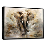 Minimalism Elephant Grace II - Animals Canvas Wall Art