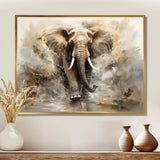 Minimalism Elephant Grace II - Animals Canvas Wall Art