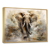 Minimalism Elephant Grace II - Animals Canvas Wall Art