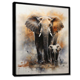 Elephant Gentle Giants Elephants II - Animals Canvas Wall Art