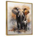 Elephant Gentle Giants Elephants II - Animals Canvas Wall Art