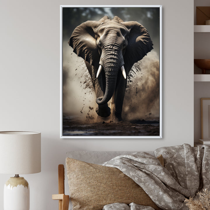 Elephant Glimmers Of Grace - Elephant Bedroom Wall Art