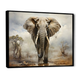 Elephant Graceful Elephant - Elephant Canvas Wall Art