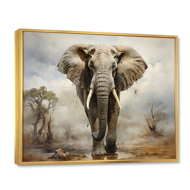 Elephant Graceful Elephant - Elephant Canvas Wall Art