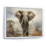 Elephant Graceful Elephant - Elephant Canvas Wall Art
