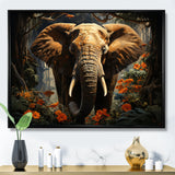 Elephant Jungle Royalty - Elephant Canvas Wall Art