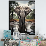 Elephant Majestic Reflections - Elephant Wall Decor