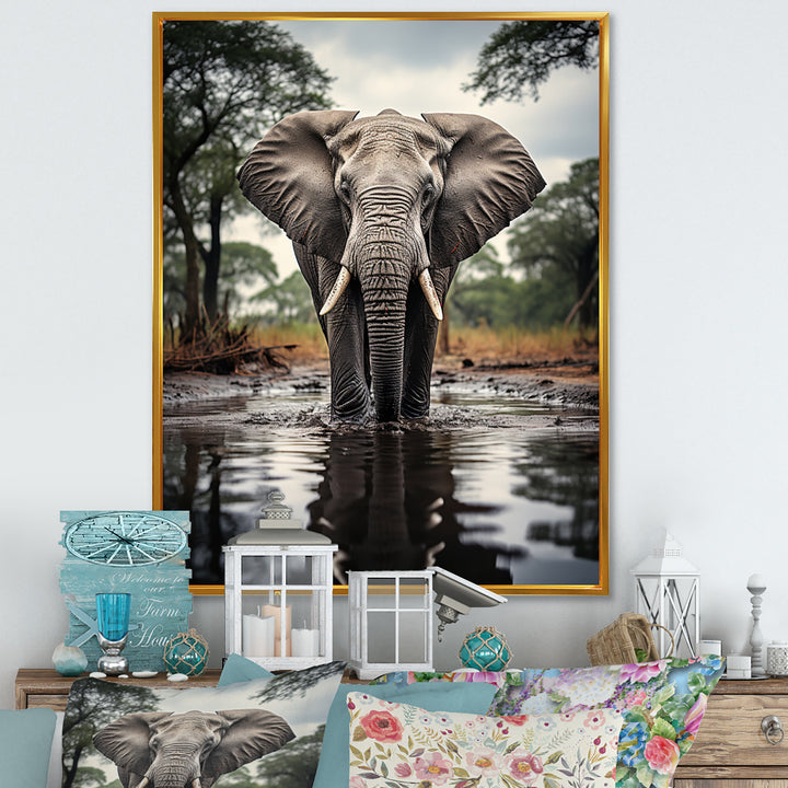 Elephant Majestic Reflections - Elephant Wall Decor