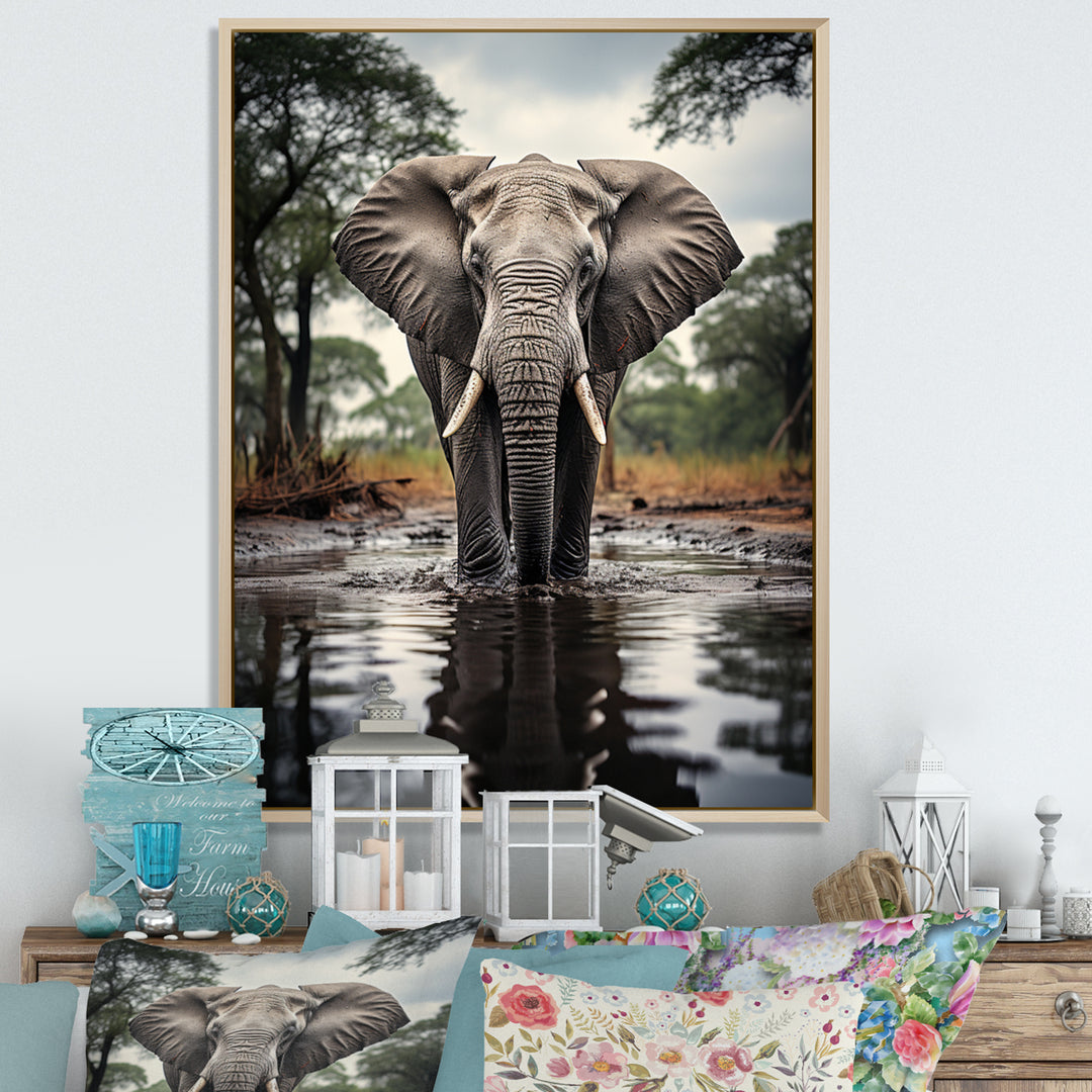 Elephant Majestic Reflections - Elephant Wall Decor