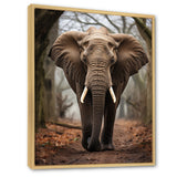 Elephant Portrait Vibrant - Gray Elephant Wall Art