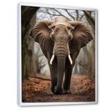 Elephant Portrait Vibrant - Gray Elephant Wall Art