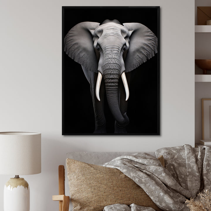 Elephant Tusked Elegance - Elephant Home Decor Art