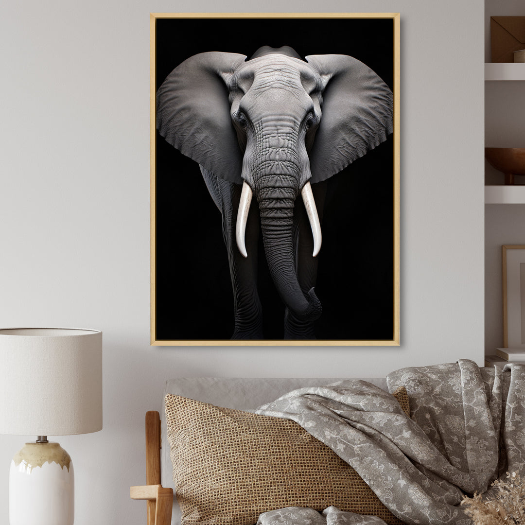 Elephant Tusked Elegance - Elephant Home Decor Art