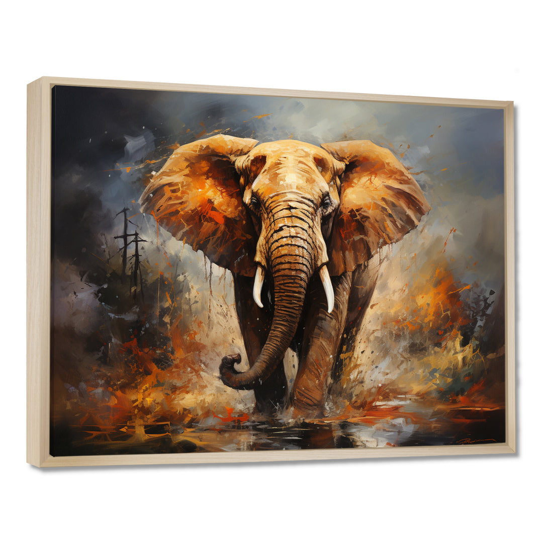 Elephant Wild Spirit - Elephant Canvas Wall Art