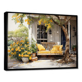 Farmhouse Yellow Country Comfort III - Landscapes Canvas Wall Art