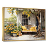 Farmhouse Yellow Country Comfort III - Landscapes Canvas Wall Art