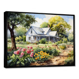 Farmhouse Frontyard Oasis I - Landscapes Canvas Wall Art