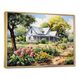 Farmhouse Frontyard Oasis I - Landscapes Canvas Wall Art