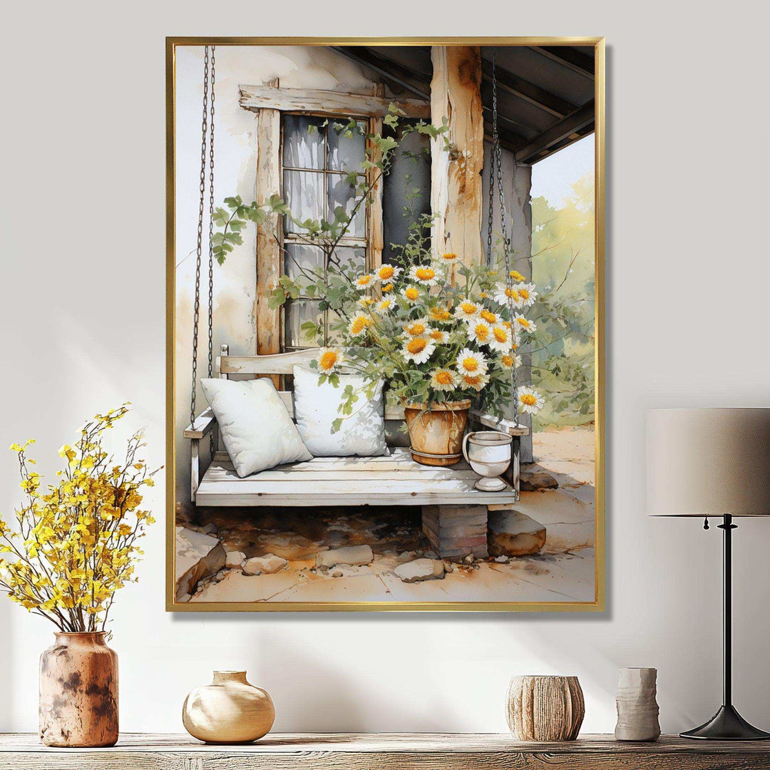 Farmhouse Gentle Breeze III - Landscapes Canvas Wall Art