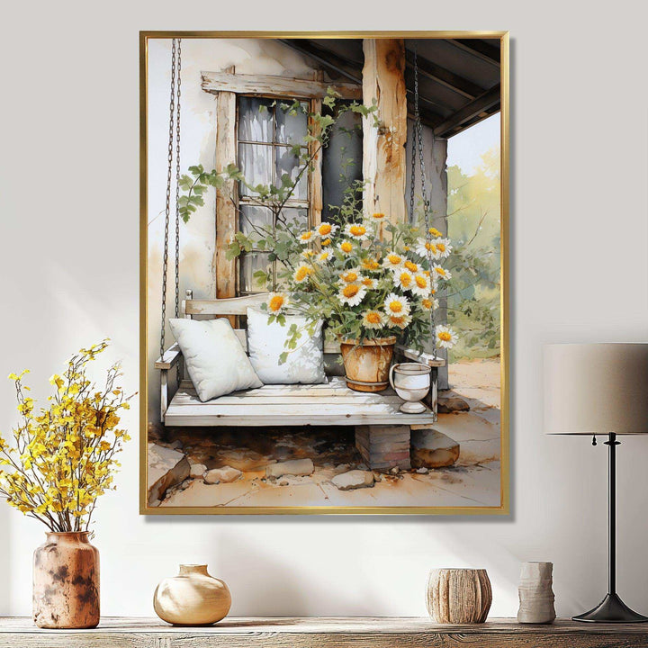 Farmhouse Gentle Breeze III - Landscapes Canvas Wall Art