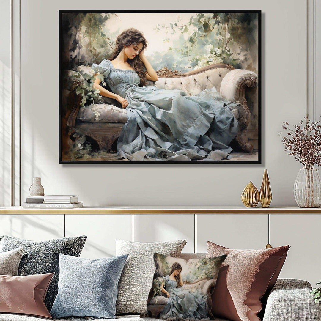 Fashion 1850S Suffused Portrait - Fashion Canvas Wall Art