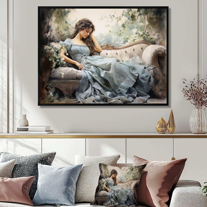 Fashion 1850S Suffused Portrait - Fashion Canvas Wall Art