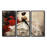 Fashion Red Dress Elegance Unveiled V - Multi-Panels