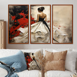 Fashion Red Dress Elegance Unveiled V - Multi-Panels