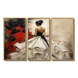 Fashion Red Dress Elegance Unveiled V - Multi-Panels