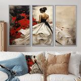 Fashion Red Dress Elegance Unveiled V - Multi-Panels