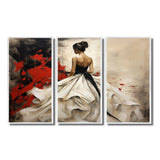 Fashion Red Dress Elegance Unveiled V - Multi-Panels