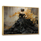 Fashion Elegance Unveiled Gold - Fashion Canvas Wall Art