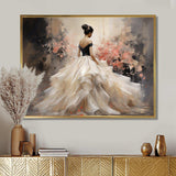 Fashion Pink Dress Elegance Unveiled III - Fashion Canvas Wall Art