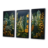 Yellow Ferns Plant Forest Tapestry - Multi-Panels