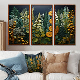 Yellow Ferns Plant Forest Tapestry - Multi-Panels