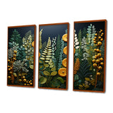Yellow Ferns Plant Forest Tapestry - Multi-Panels